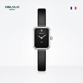 OBLVLO Top Brand Luxury Quartz Watch Leather Strap Gift Female Watch LW-YBBL