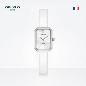 OBLVLO Top Brand Luxury Quartz Watch Leather Strap Gift Female Watch LW-YWWL