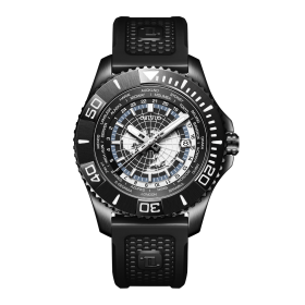 OBLVLO World Time Diving Sports Men's Watch Ceramic Bezel Automatic Mechanical Sapphire Glass Super Luminous Men Watches BM-BBB