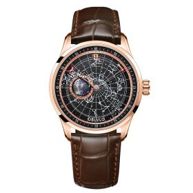 OBLVLO Automatic Mechanical Luminous Earth Star Watch-GC-PBS