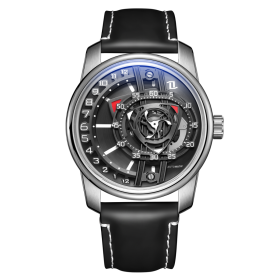 OBLVLO hollow-out Rotor Super Luminous Blue Nightligh Automatic Mechanical mens Watches JM-ROTOR-YBBL