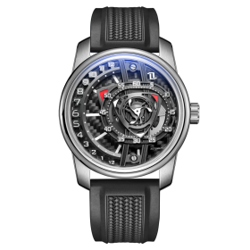 OBLVLO hollow-out Rotor Super Luminous Blue Nightligh Automatic Mechanical mens Watches JM-ROTOR-YCBR