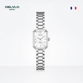 OBLVLO Fashion Quartz Watch for Women Stainless Steel Strap Luxury Waterproof High Quality Watch for Women LW-YWY