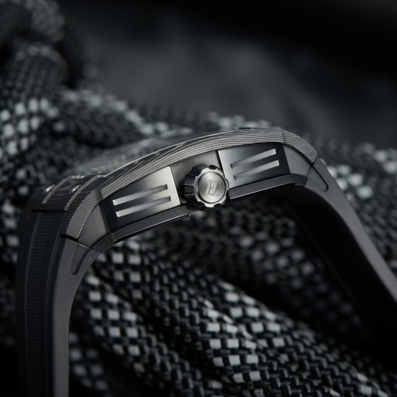 OBLVLO Louvre Series Skeleton Automatic Mechanical Watch Rubber Strap ...