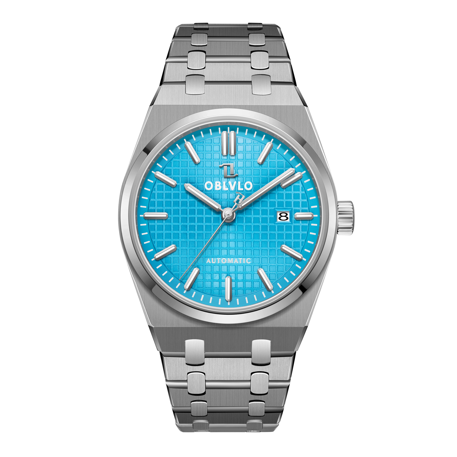 Tm Watch OBLVLO Top Brand Two Tone Stainless Steel Automatic Watch Luminous ...